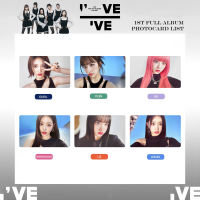 IVE อัลบั้ม I Ve IVE PhotoCards Wonyoung LIZ YUJIN Gaeul Rei Leeseo การ์ดถ่ายรูป6ใบต่อชุด