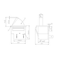 ‘；。、】= 2-Pin NC/NO 2.5A/5A 125VAC/250V AC White Fridge Part Kitchen Refrigerator Door Light Switch Fan-Shaped Sterilizers Smart Switch