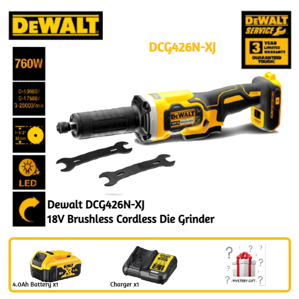 DEWALT [ DCG426NXJ ] 18V Brushless Cordless Die Grinder ( SET ) Lazada