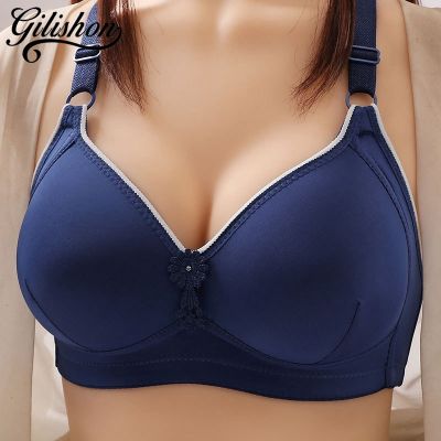 Seamless Women Bra Large Size Push Up Brassiere Thin Sexy Underwear BC Cup Bralette Comfortable Wire Free Gathered Lingerie