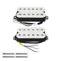 WK-Set of Alnico 5 Humbucker Guitar Pickup White NB Set for FD Electric Guitar Accessories