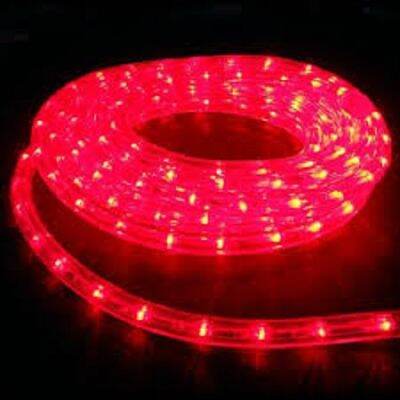 ไฟเส้นสายยาง  LED ROPE LIGHT ปลั๊กยาว 10เมตร แสงไฟกระพริบ เปิดค้าง / ปรับจังหวะได้