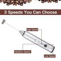 Handheld Electric USB Charging Egg Beater Milk Frother Drink Mixer for Coffee NOV99