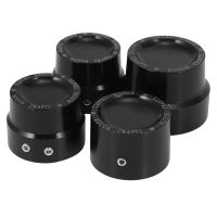 8 Pcs Black Aluminum Rough Front Rear Axle Nut Covers Caps For Sportster XL883 XL1200 Dyna Touring V-Rod