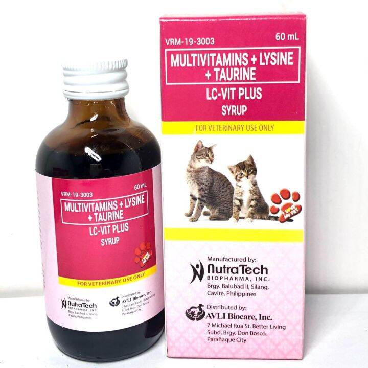 [VET SUPPORT] LC-Vit Plus Syrup 60ml For Cats With Taurine | Lazada PH