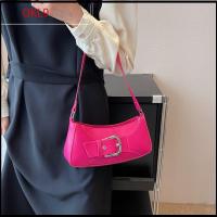 OKL9 กระเป๋าใส่เงิน กระเป๋าสะพายไหล่แบบสั้น สีทึบทึบ หนังพียู กระเป๋า Crossbody ลำลองแบบสบายๆ จุได้มาก ถุงใต้วงแขน สำหรับผู้หญิง