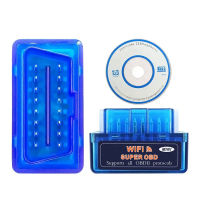 บลูทูธ Wifi ELM327 V2.1V1.5อัตโนมัติ OBD เครื่องสแกนเนอร์เครื่องอ่านรหัสเครื่องมือเครื่องมือวินิจฉัยรถยนต์ Super MINI สำหรับ Androidioswindowspc