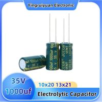 35V1000Uf Electrolytic Capacitor high quality long life high frequency low resistance anti low ripple capacitor10PC 10x20 13x21