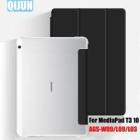 《Voice of The Times》แท็บเล็ตสำหรับ Huawei MediaPad T3 10 9.6 Quot; หนัง Smart Sleep Wake Funda Trifold Stand Solid Cover Sleeve สำหรับ AGS-W09/L09/L03