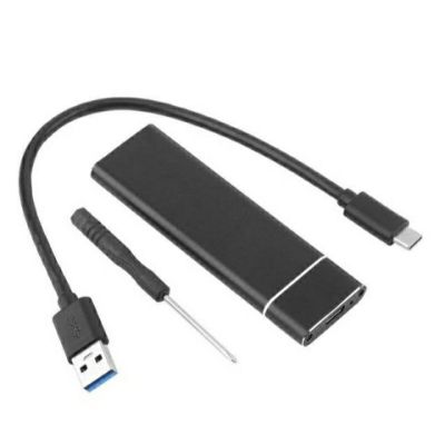 USB 3.1 to M.2 NGFF SSD Mobile Hard Disk Box Adapter Card External Enclosure Case for m2 SATA SSD USB 3.1
