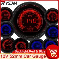 HD 52mm Water Temp Meter Boost Gauge Bar Psi Oil Temp Oil Press Volts Tachometer Vacuum Gauge Gauge Pods Red Blue Backlight