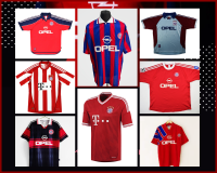 ใหม่ !! เสื้อฟุตบอล บาเยิน มิวนิคย้อนยุค Bayern Munich Retro Jersey