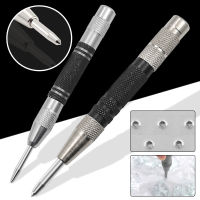 【2023】Automatic Center Punch Spring Locator Woodworking Metal Drill Adjustable Kerner Center Pin Press Dent Marker Hand Tools