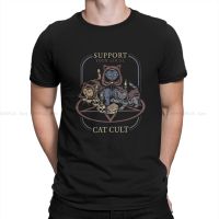 Support Your Local Cult Classic Tshirt For Men Cat Lover Clothing Fashion T Shirt Homme