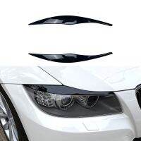 Car Front Headlight Eyebrow Eyelid Lamp Light Eyebrows Sticker For BMW 3 Series E90 E91 320i 330i 2005-2012 Auto ABS Accessories