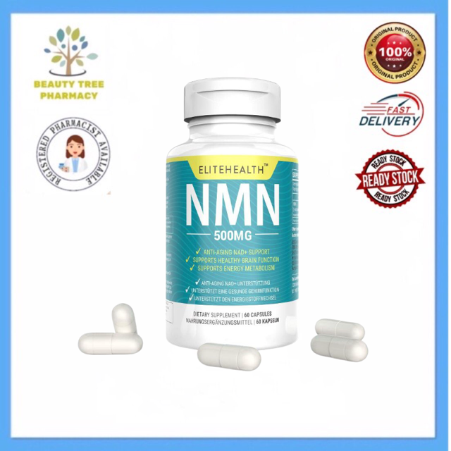 Elitehealth Vegan Purest NMN Supplement 500mg 60 capsules | Lazada