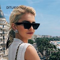 New Mirror Fashion Brand Designer Cat Eye Woman Sunglasses Female Black Lady Sun Glasses Small Oculos Feminino De Sol