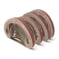 WENXING 50pcs 330x10mm Sanding Belts 40-400Grits Sandpaper Abrasive Bands Belt Sander Abrasive Tool Wood Soft Metal Polishing