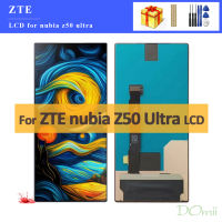 6.8 "AMOLED ของแท้สำหรับ ZTE Nubia Z50อัลตร้าจอแสดงผล LCD แบบสัมผัสหน้าจอกระจกกันรอยดิจิตอลประกอบ NX712J ซ่อมแซมอะไหล่