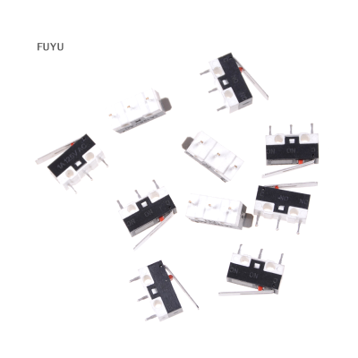 FUYU 10pcs KW10 125V 1A 3 TERMINALS Momentary 13MM LEVER ARM Micro Switch