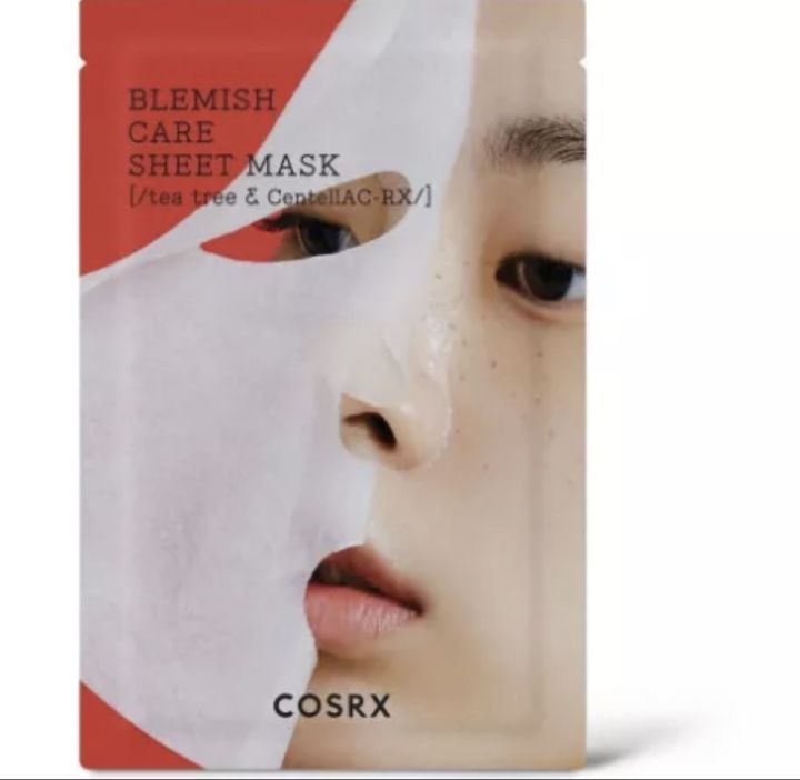cosrx-pure-fit-cica-calming-full-fit-propolis-nourishing-hydrium-triple-hyaluronic-balancium-ac-blemish-sheet-mask