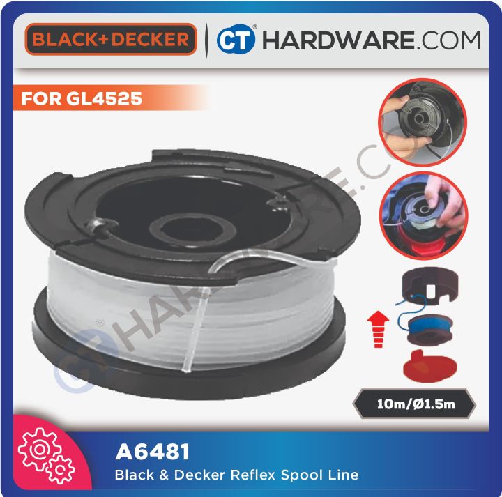 BLACK & DECKER A6481 REFLEX SPOOL LINE 10M 1.5mm FOR GL4525