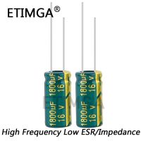 6PCS/LOT 1800uf16V Low ESR/Impedance High Frequency Aluminum Electrolytic Capacitor Size 10*20 16V 1800uf 20% WATTY Electronics