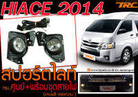 HIACE 2014-2018 (commuter) สปอร์ตไลท์ ทรงศูนย์ (ชุดสายไฟ+สวิตซ์+รีเลย์+หลอดไฟธรรมด) (สำหรับแปลงหน้า 2005,2011)