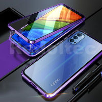 สำหรับOPPO Reno5 5 Pro 4Gสองด้านด้านหน้ากระจกด้านหลังแม่เหล็ก360เต็มรูปแบบเคสแข็งป้องกัน