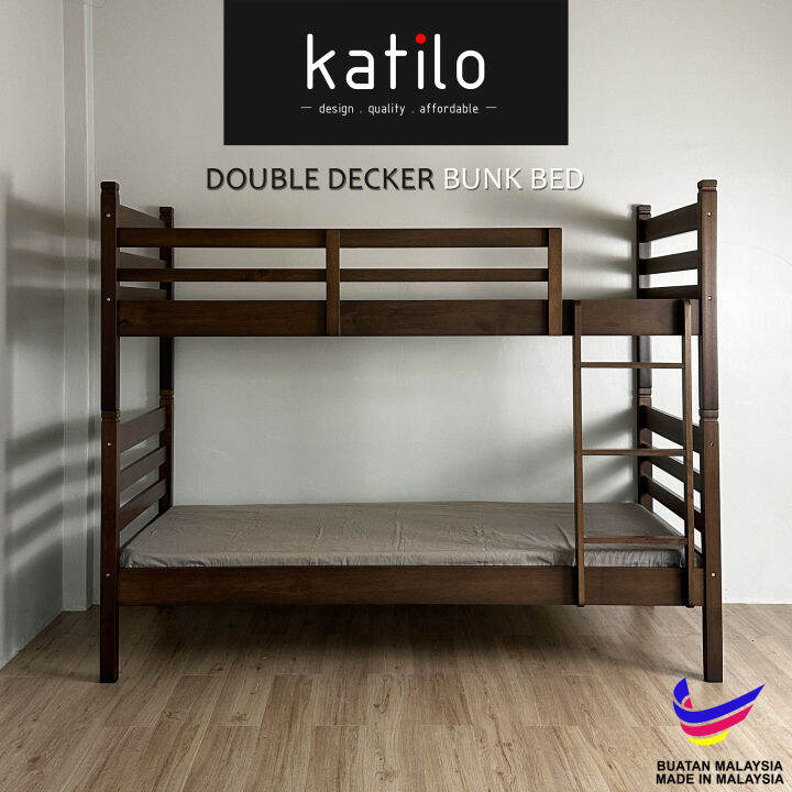 DORA Solid Wood Double Decker Bed / Bunk Bed / Single Bed / Bed Frame