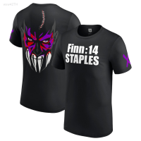 2023 NEW Fantics Brand Black Wwe Wrestlemania 39 Edge Vs. Mens Sneakers Finn Balor Finn b á Lor Printed T-shirt Mens Staples brand new T-shirt