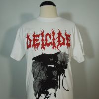 . DEICIDE Band Logo XL T-Shirt White Mens