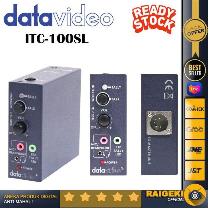 Datavideo ITC 100SL / ITC-100SL Beltpack For ITC-100 Intercom System ...