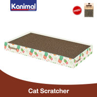 Kanimal Cat Toy ของเล่นแมว ที่ลับเล็บแมว รุ่นกระดานยาว สำหรับแมวทุกสายพันธุ์ Size L ขนาด 47x25x5 ซม. แถมฟรี! Catnip กัญชาแมว