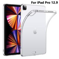 【DT】 hot  For Apple iPad Pro 12.9 6th generation 2022 Ultra Thin Transparent Protective Case For iPad 12.9 2021 2020 2018 2017 2015 Cover