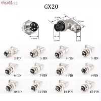 GX20 90 degree XLR elbow 2/3/4/5/6/7/8/9/10/12/14/15 pin internal plug external chassis installation socket aviation connector