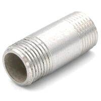 3/8 quot; BSP Equal Male Threaded 304 Stainless Steel Straight Pipe Fitting Connector Adapter