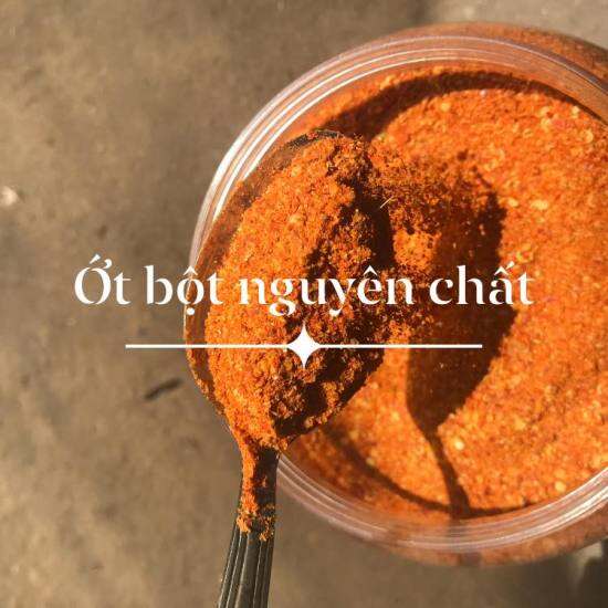 Bột ớt nguyên chất quảng bình nhà làm đảm bảo sạch 100% cay thơm nồng 100g - ảnh sản phẩm 2