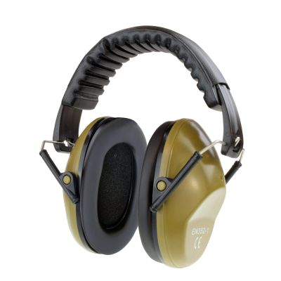 EAR MUFF  ที่ครอบหูลดเสียงซ้อมยิงปืนแบบครอบหัว HERTZ EM-5005 OD GREEN สีเขียว - ที่อุดหู