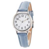 【YF】 Japanese Movement Easy to Read Arabic Numerals PU Leather Strap 31mm Dial Laides Clock