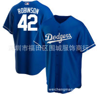 ?เสื้อเครื่องแบบเจอร์ซี่เบสบอล2023 MLB Dodge 42 Blue Fans Dodgers เสื้อเจอร์ซีย์โรบินสัน