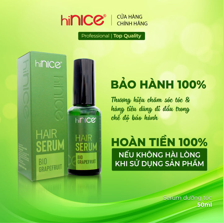 Serum dưỡng tóc hiNICE Bio Grapefruit sẽ là sự lựa chọn hoàn hảo cho bạn nếu bạn mong muốn tóc được dưỡng ẩm và giữ nếp suốt cả ngày. Hãy để sản phẩm giúp bạn dưỡng tóc uốn trở nên bóng mượt và quyến rũ hơn.