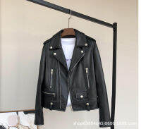 [In stock] หนังหญิงย่อหน้าสั้นๆ 2022 รถจักรรุ่นเกาหลีรุ่นฤดูใบไม้ร่วง PU หนัง 15 --