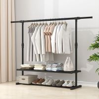 Clothes rack Standing Coat Rack Garment Rack Clothes Garment Hanging Storage Wardrobe Coat Shelves Floor Hanger For Dormitory