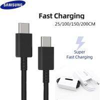 【Super Like】 Original Samsung S20 Plus Super PD Fast Charger Cable 3A 25W USB C ถึง Type C Line 1/1.5/2M สำหรับ Galaxy Note 10/20/10 /10Plus S20