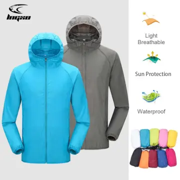 Men Sun Protective Clothing -Proof Quick Dry Thin Breathable Lightweight  Waterproof Summer Outdoor Protective Jacket 