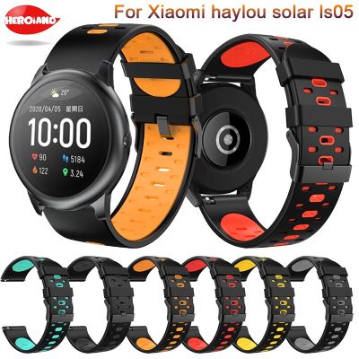 Bracelet Accessories WatchBand 22MM For Xiaomi haylou solar ls05 smart watch soft silicone Replacement straps correa fashion new Nails  Screws Fastene
