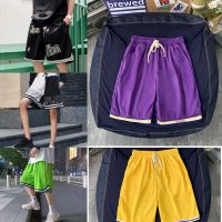 Basketball Shorts Training Women Mens Gym Shorts  Striped Black And White Hip Pop Vibe Mesh Breathable Quick Drying Sportswear