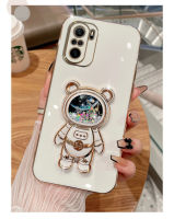 Quicksand Space Bear สำหรับ Motorola Moto G30 G20 G10 G50 G60 E20 G73 G13 G42 G8 G9 Play Power G52 G22 G53 ฝาครอบโทรศัพท์-Lianeur