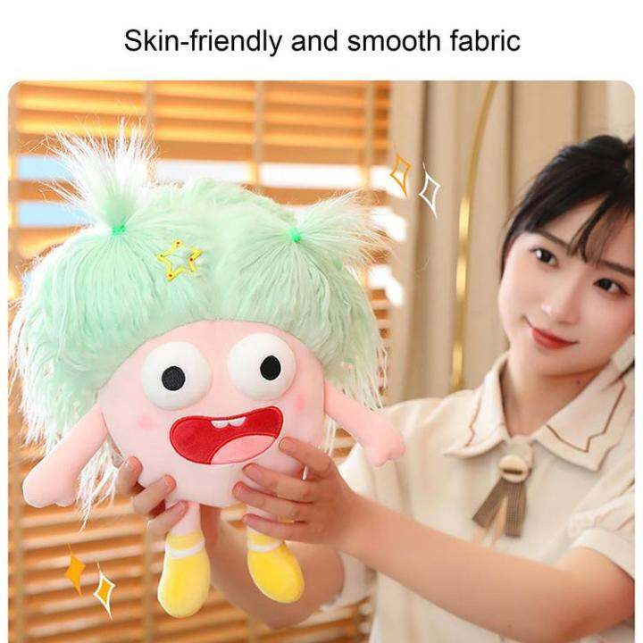 cotton-doll-plush-rag-dolls-for-girls-funny-pop-eye-stuffed-anime-plush-doll-with-long-hair-girls-makeup-cotton-doll-toy-for-diy-kids-birthday-gifts-benchmark